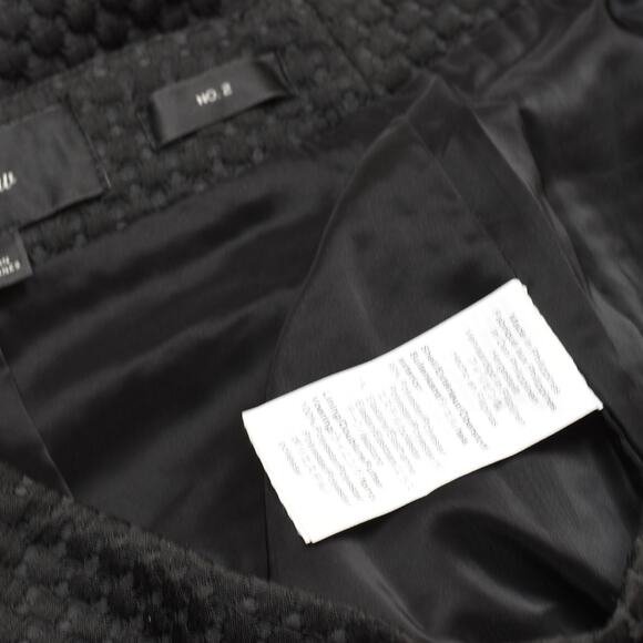 J. Crew Women Straight Skirt Zip Polyester Black Size 4 No.2 Textured - Picture 7 of 8